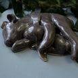 BEAR HUG, stoneware sculpture