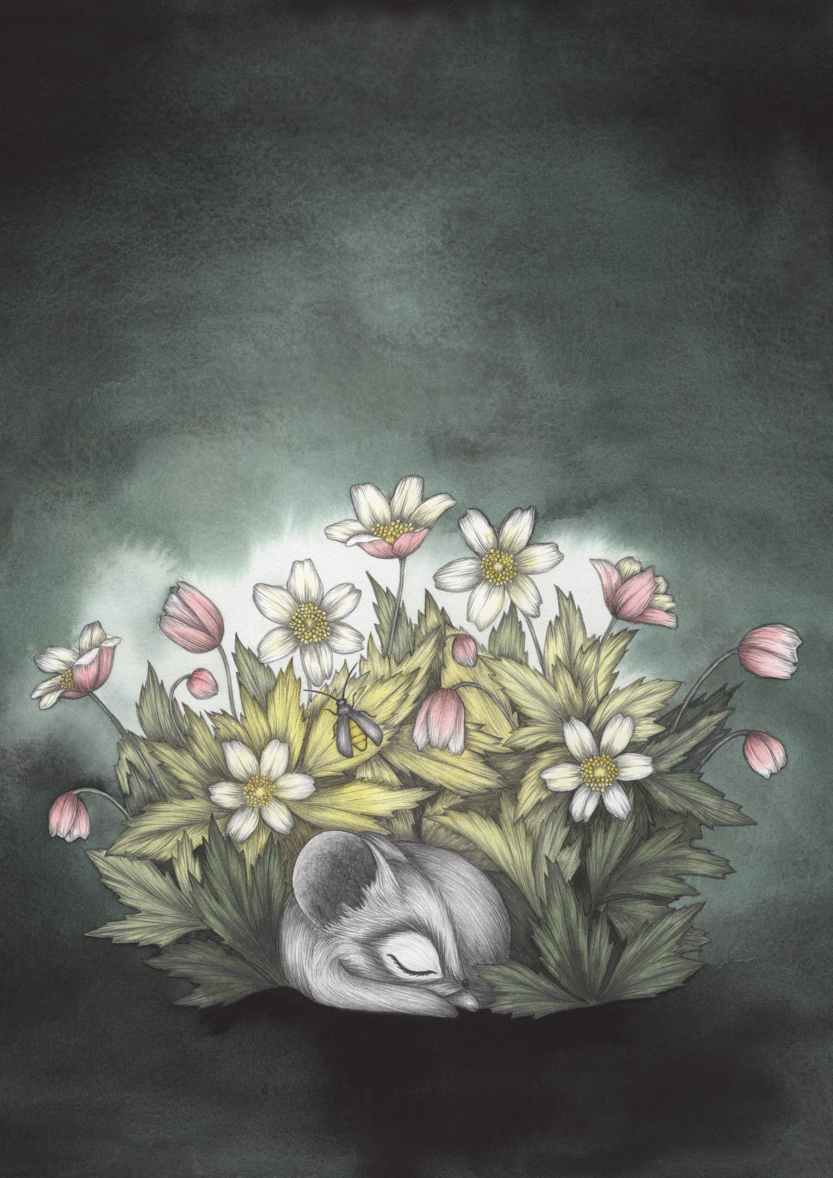 SLEEPY MOUSE, 50x70 cm