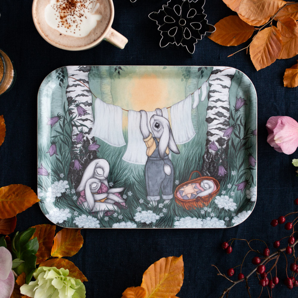 THE BIRCH GLADE, Tray 20x27 cm