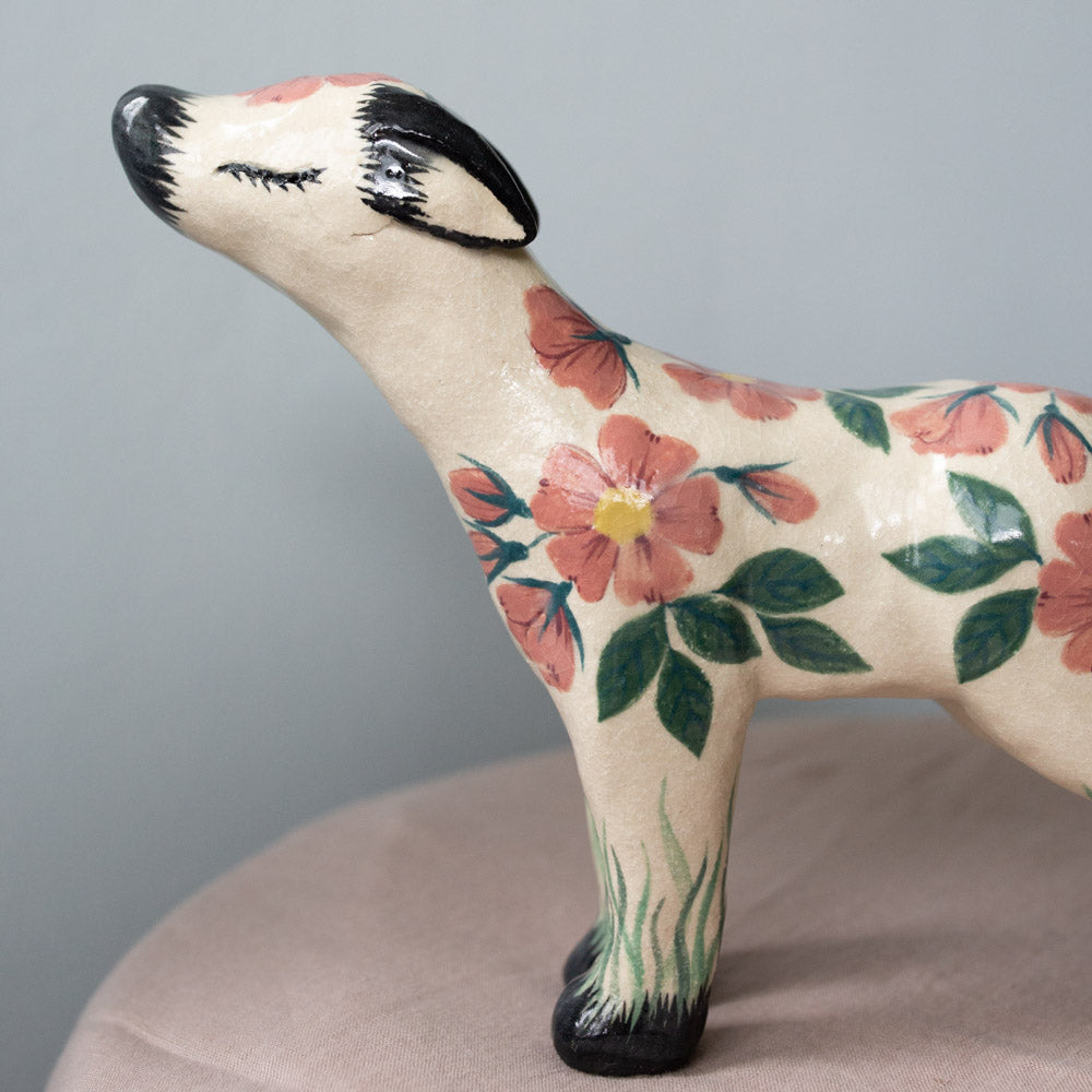 WILD ROSE WOLF, Sculpture