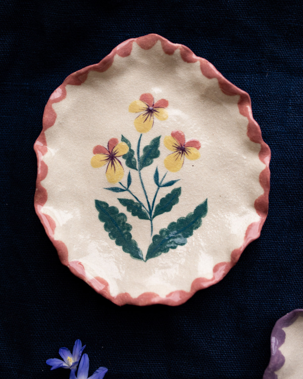 WILD PANSY, Jewellery dish